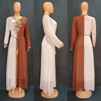 Абайя Dubai Muslimansko Haljina Luksuzni Ramazan Kaftan Islam Kimono Ogrtač Ženski Kaftan Marocain Maxi Haljine 2022 Abayas Femme
