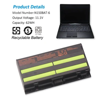 KingSener N150BAT-6 Baterija za laptop Clevo N155SD N150SD N150SD N170SD Za SAGER NP7155 NP7170 XMG A505 A726 6-87-N150S-4U93