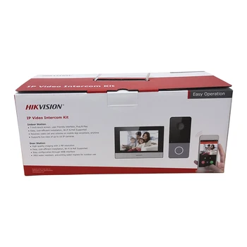 Hikvision DS-KIS603-P IP video interfon Kit DS-KV6113-WPE1 + DS-KH6320-WTE1 Standardni POE Zvono na Vratima Vrata Postaja WIFI Monitor