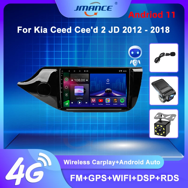 Kupiti JMANCE Za Kia Ceed Cee ' d 2 JD 2012-2018 Auto Radio Ai Voice Media  Player Navigacija GPS Android bez 2din dvd 2 din - Prodaja >